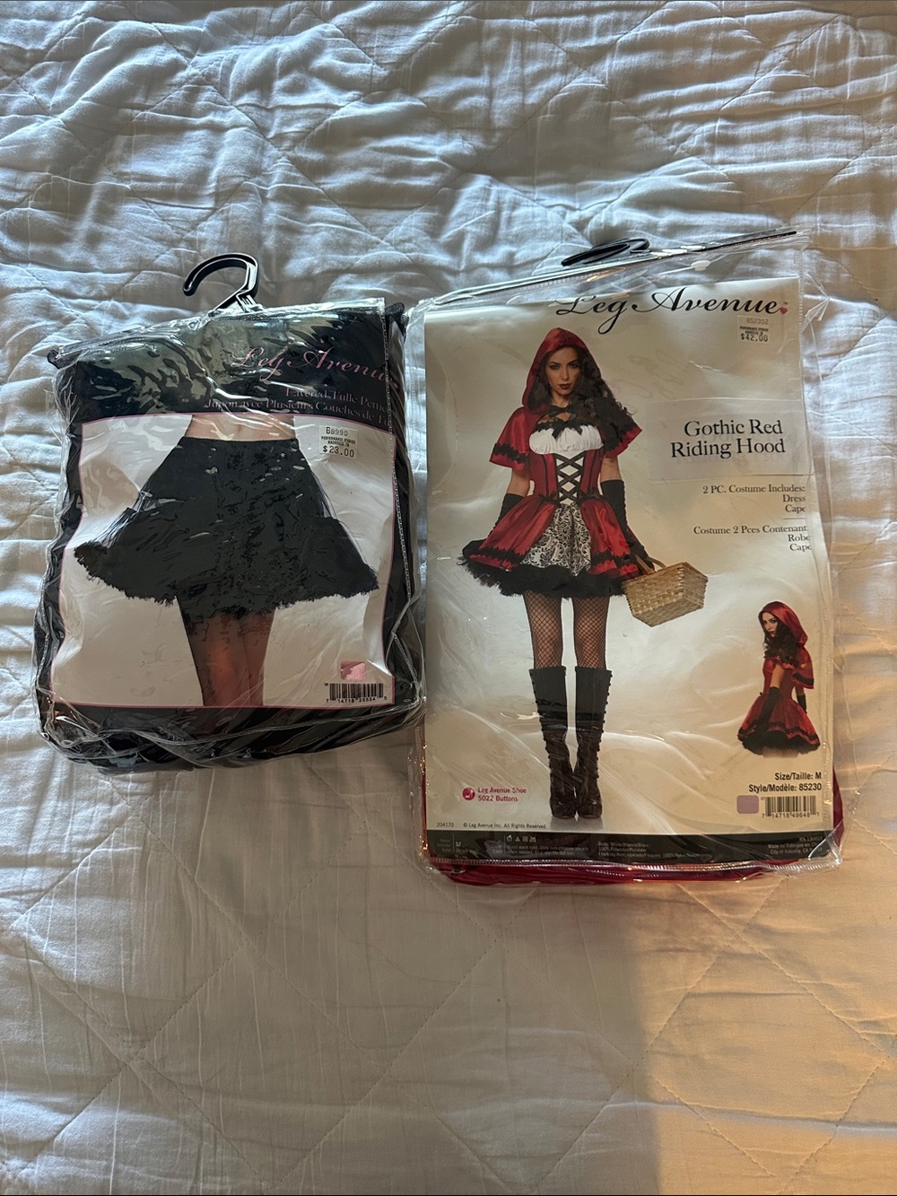 Leg Avenue Kids Gothic Red Riding Hood Costume with Black Accents